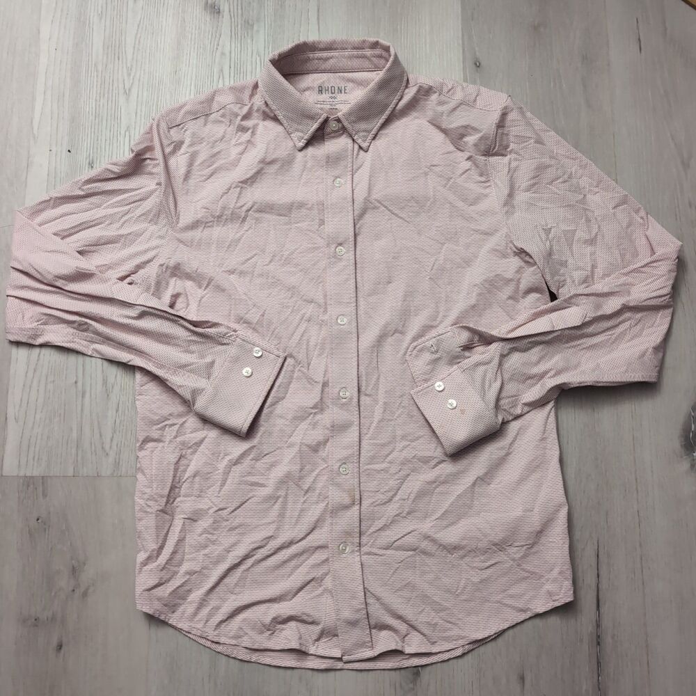 Rhone Shirt Mens Size Small Long Sleeve Stretch Button Down